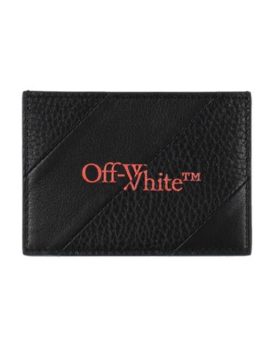 Off-white Man Document Holder Black Size - Leather In Brown