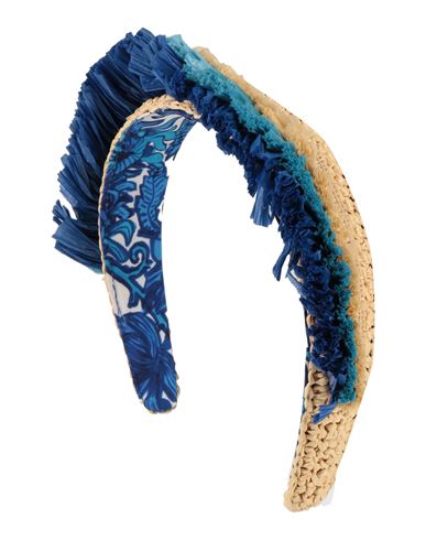 La Doublej La Double J. Woman Hair Accessory Ivory Size - Rayon, Polyester In Blue