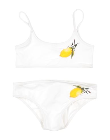 Shop Dolce & Gabbana Toddler Girl Bikini White Size 7 Polyamide, Elastane