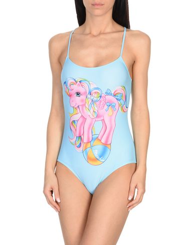 Woman One-piece swimsuit Sky blue Size 2 Polyester, Elastane