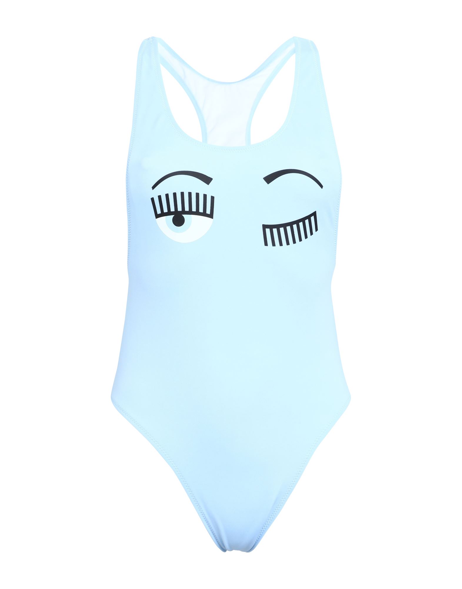 Chiara Ferragni One-piece Swimsuits In Pastel Blue