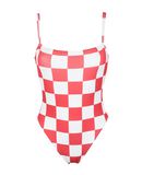 SOLID & STRIPED Damen Badeanzug Farbe Rot Gr��e 3