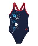 ARENA M�dchen 3-8 jahre Badeanzug Farbe Dunkelblau Gr��e 4