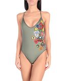 DSQUARED2 Damen Badeanzug Farbe Milit�rgr�n Gr��e 3