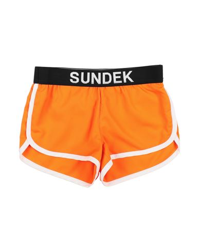 Sundek Babies'  Toddler Girl Beach Shorts And Pants Orange Size 6 Polyester