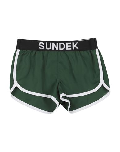 Sundek Babies'  Toddler Girl Beach Shorts And Pants Dark Green Size 6 Polyester