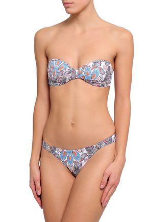 Click to view more detailed imagery on our partner's website Melissa Odabash Woman Martinique Printed Twisted Bandeau Bikini Top Multicolor