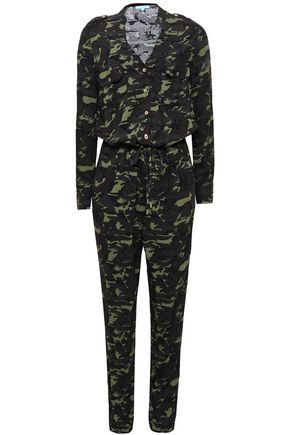 Click to view more detailed imagery on our partner's website Melissa Odabash Woman Laurianne Printed Voile Jumpsuit Black