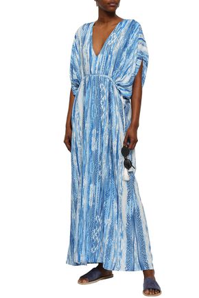 Printed voile maxi dress | MELISSA ODABASH | Sale up to 70% off | THE ...