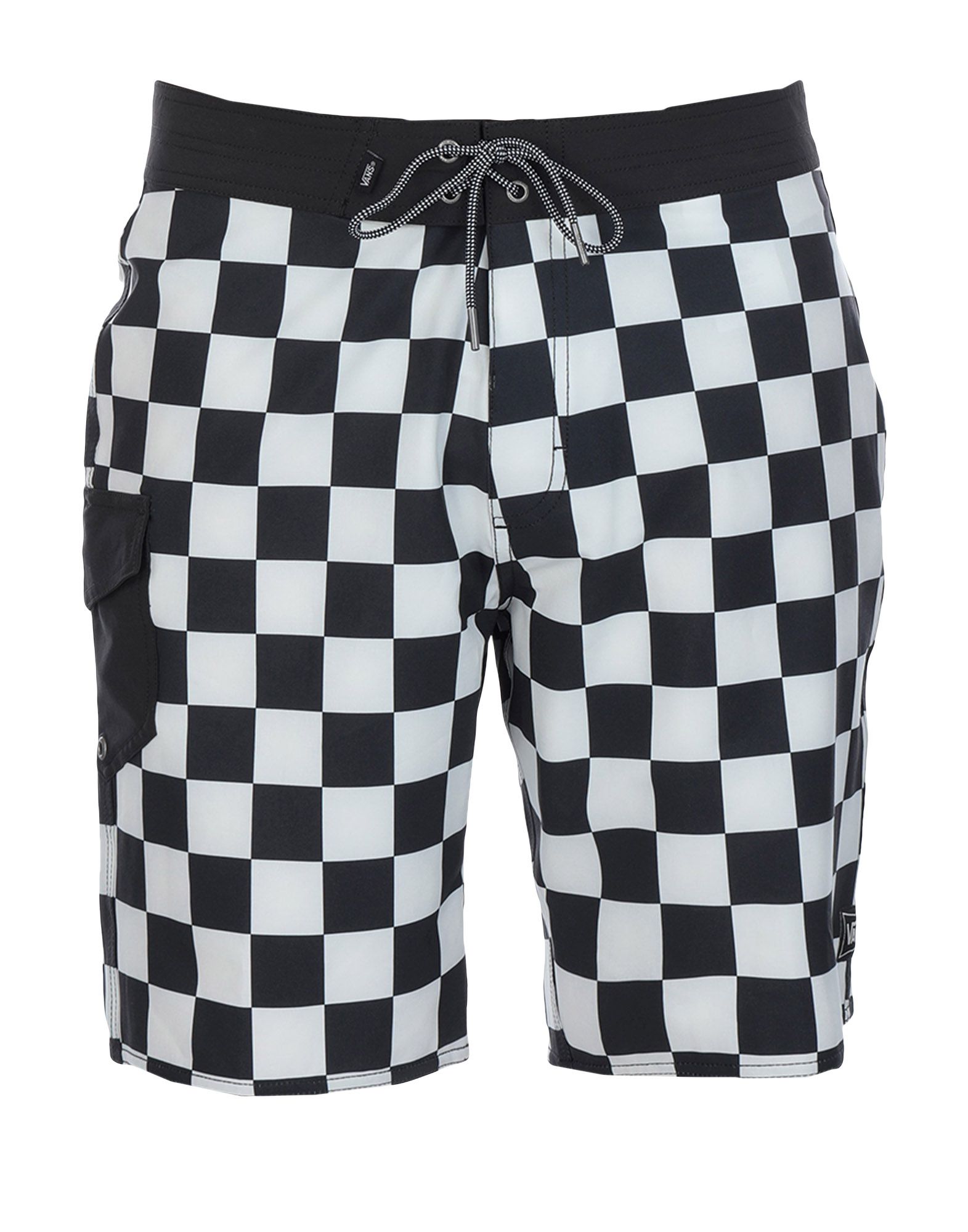 vans checkerboard swim trunks