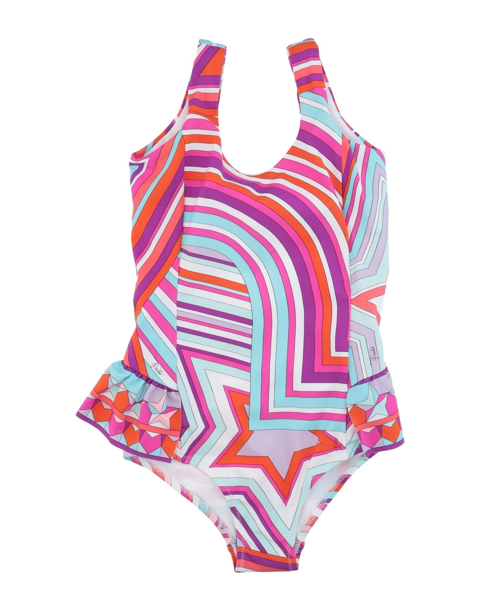 Emilio Pucci Kids'  One-piece Swimsuits In Pink