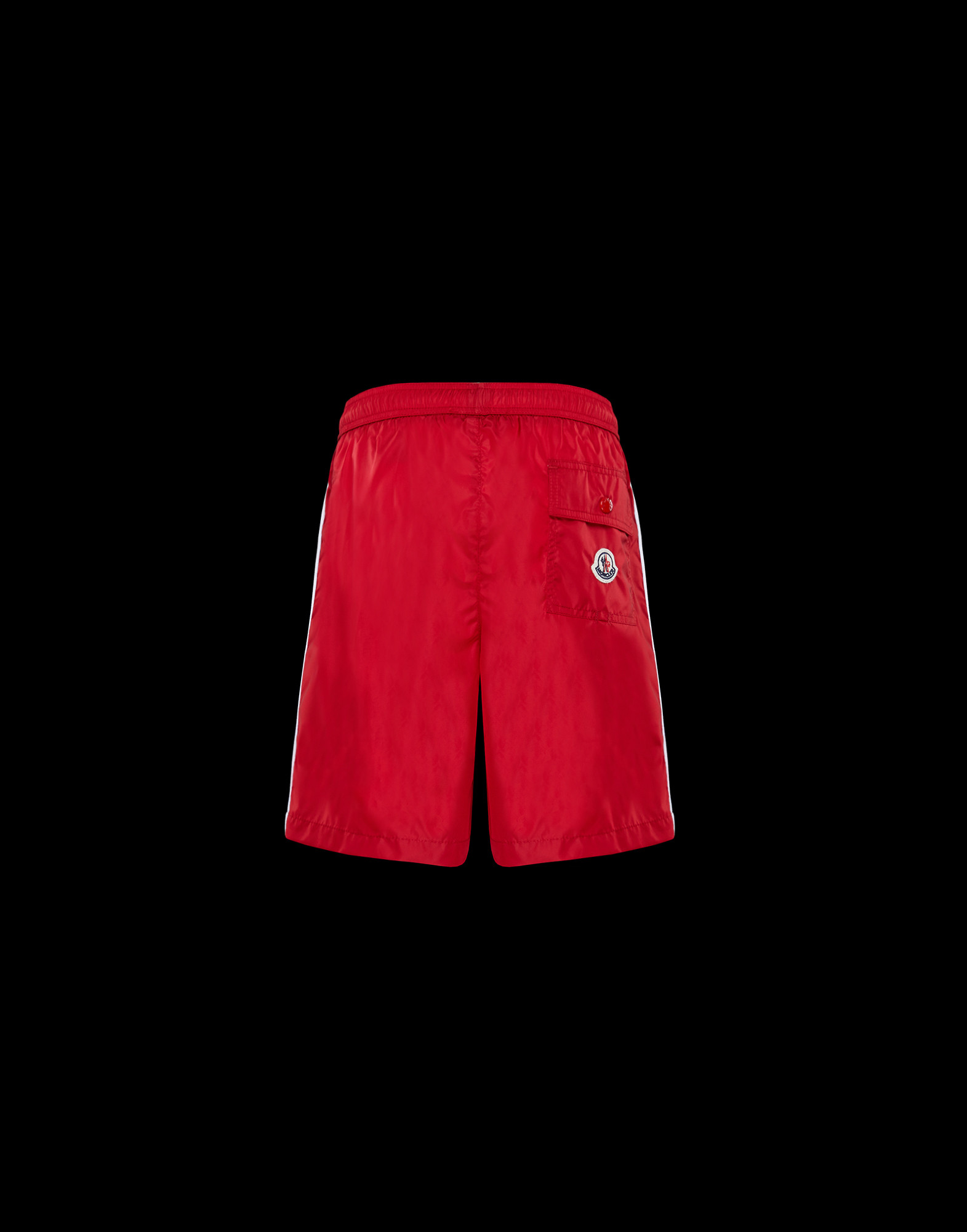 moncler swim shorts red