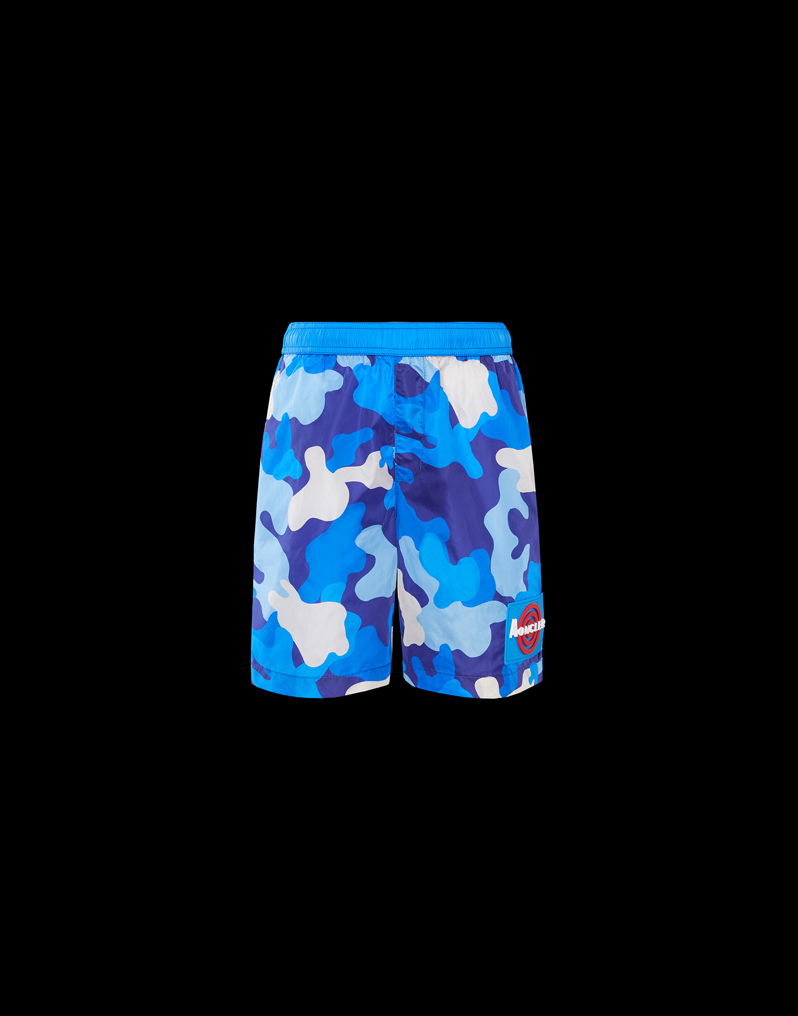 moncler camo swim shorts