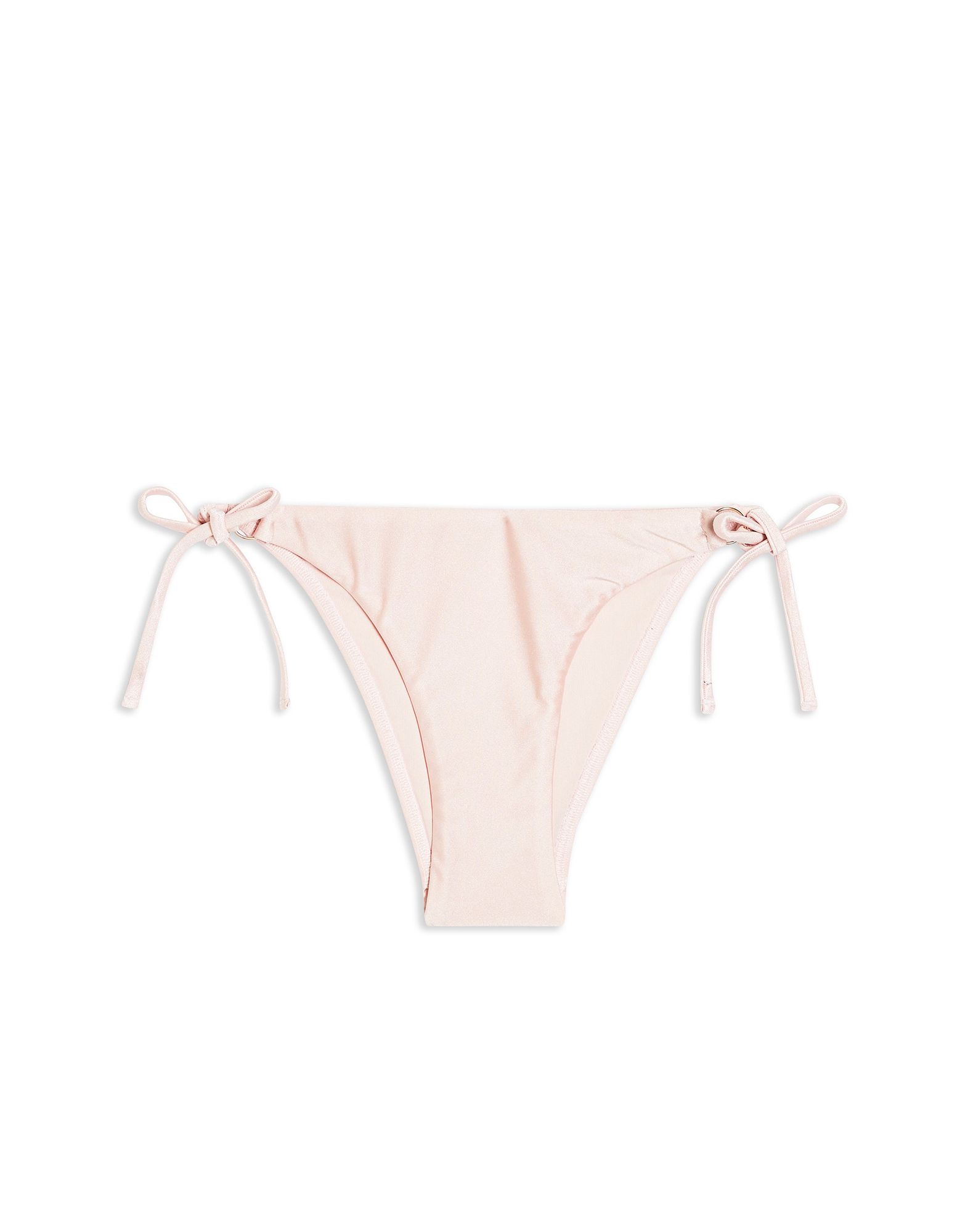 《セール開催中》TOPSHOP レディース ビキニ ボトムス ライトピンク 6 ポリイミド 85% / エコニール® 15% PINK RUCHED RING BIKINI BOTTOMS