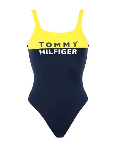 Слитный купальник TOMMY HILFIGER желтого цвета