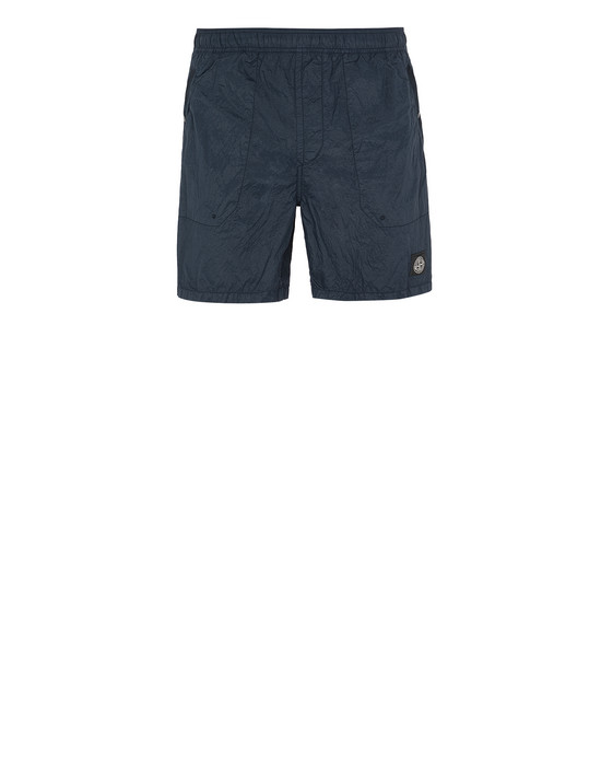 Swimming trunks Man B0234 S.I.PA/PL SEERSUCKER-TC Front STONE ISLAND