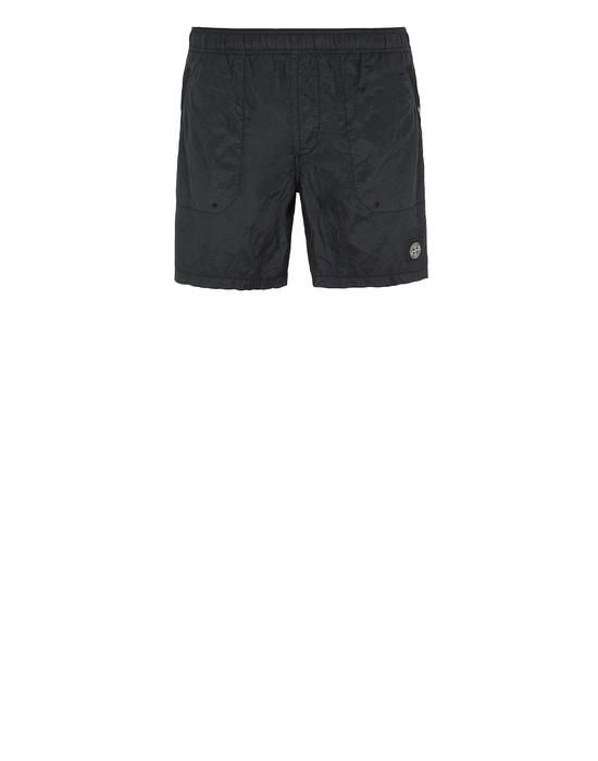 stone island swim shorts black