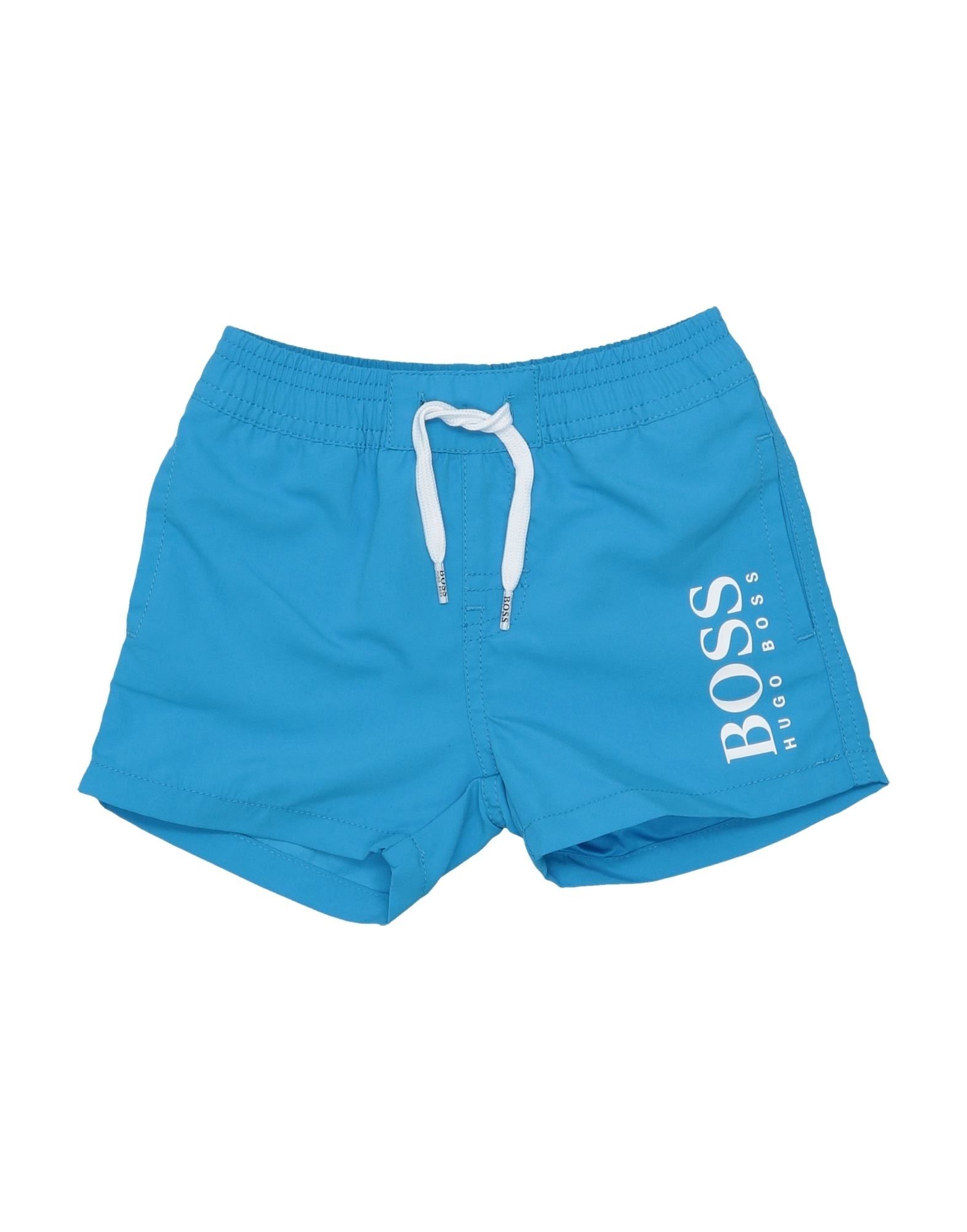 Hugo Boss Kids' Swim Trunks In Azure