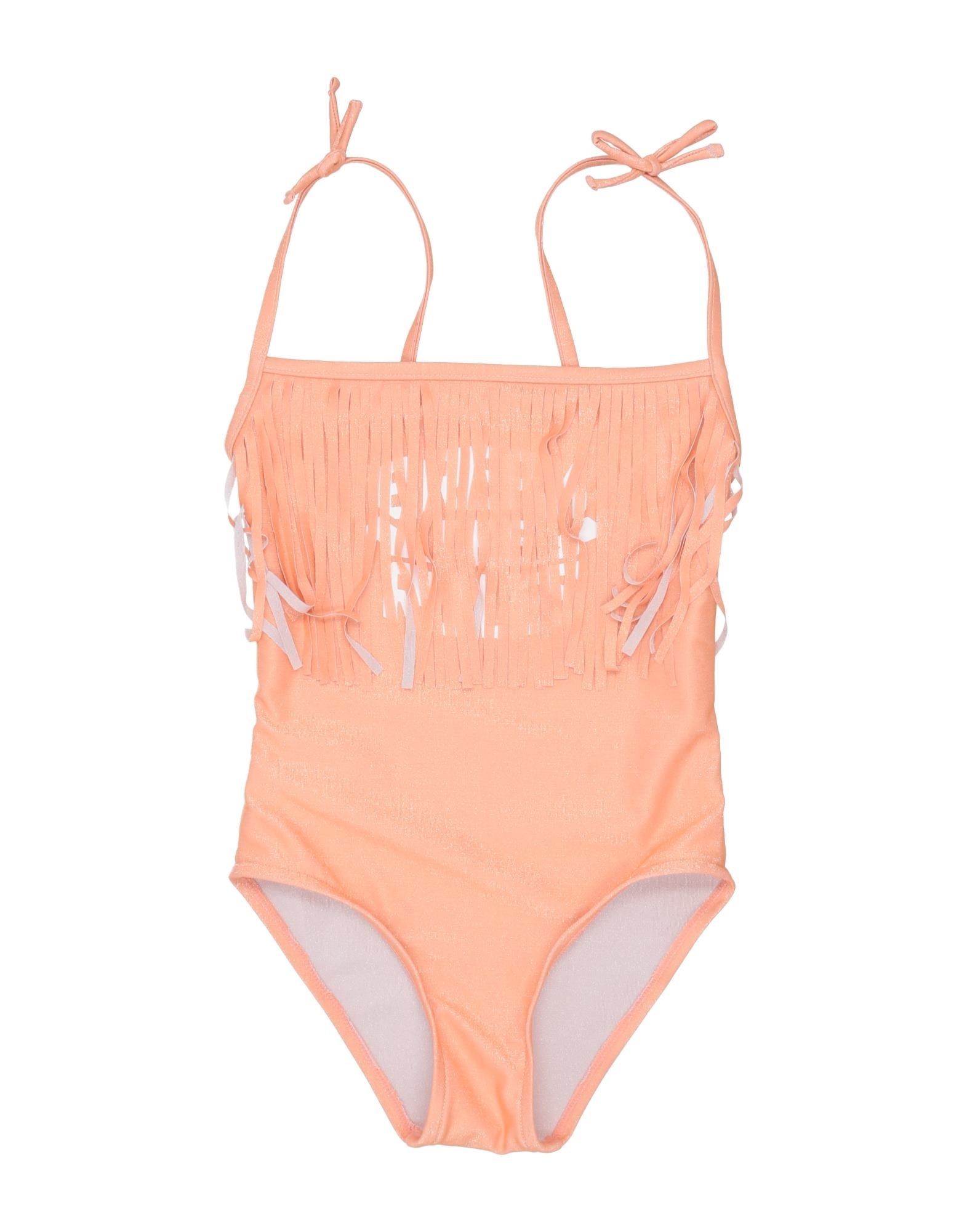 Shop Yporqué Toddler Girl One-piece Swimsuit Salmon Pink Size 6 Polyester, Metal, Polyamide, Elastane