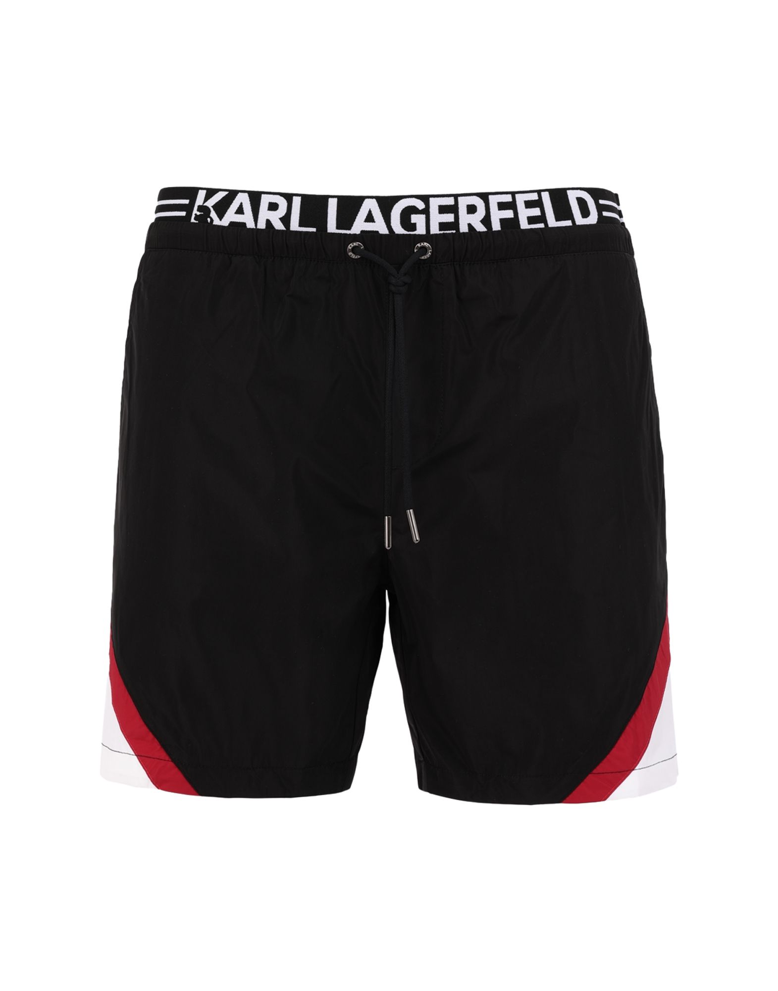 《セール開催中》KARL LAGERFELD メンズ 水着（ボクサーパンツ） ブラック S ポリエステル 100%