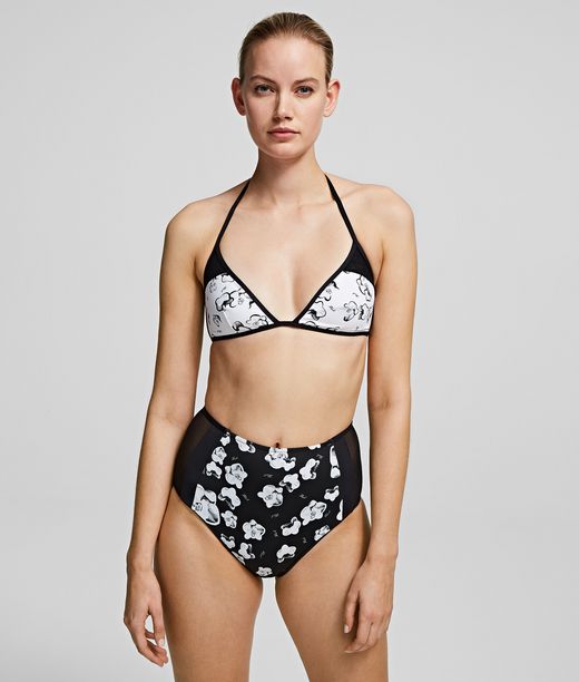 Image of High-Waist Orchid Bikini Bottoms