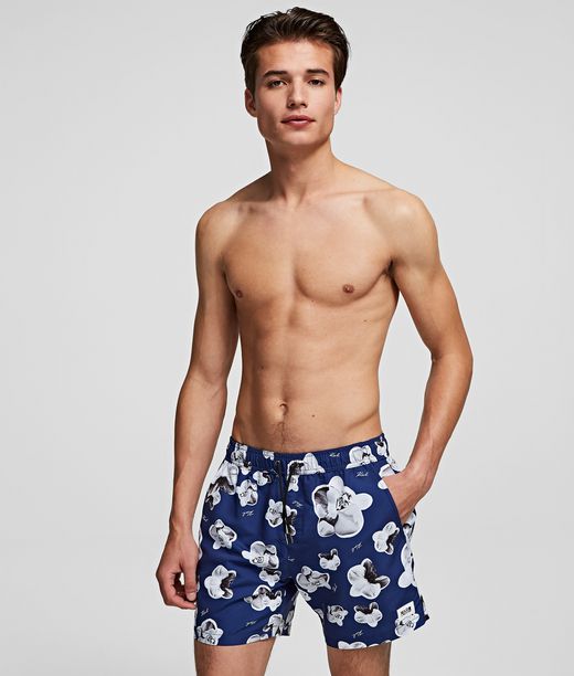 Image of Orchid Print Boardshorts