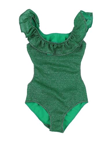 Oseree Babies' Oséree Toddler Girl One-piece Swimsuit Emerald Green Size 6 Polyester, Nylon, Elastane