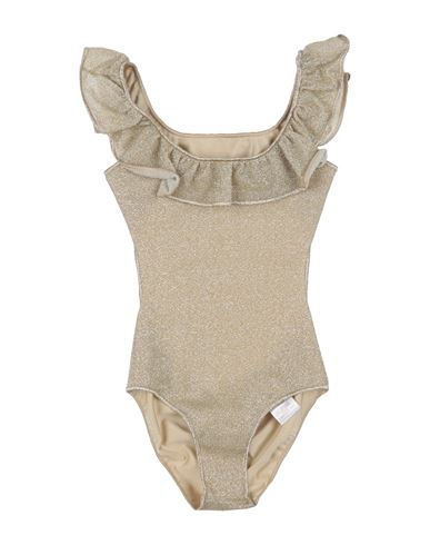 Oseree Babies' Oséree Toddler Girl One-piece Swimsuit Beige Size 6 Polyester, Nylon, Elastane