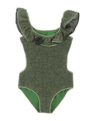 Oseree Babies' Oséree Toddler Girl One-piece Swimsuit Military Green Size 4 Polyester, Nylon, Elastane