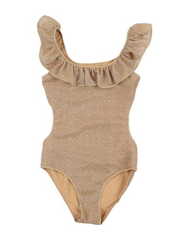 Oseree Babies' Oséree Toddler Girl One-piece Swimsuit Gold Size 4 Polyester, Nylon, Elastane