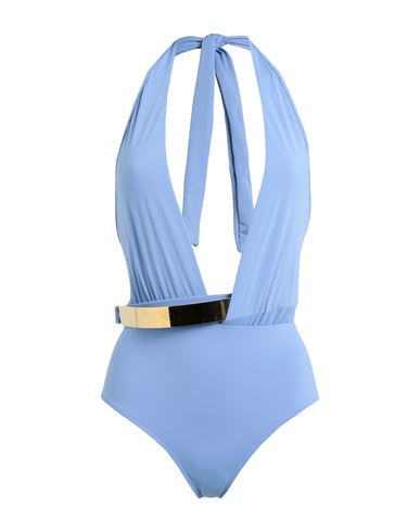 Moeva Woman One-piece Swimsuit Light Blue Size 6 Polyamide, Elastane