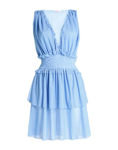 Pin Up Stars Woman Cover-up Sky Blue Size L Polyester, Elastane