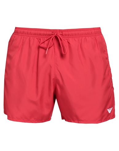 Emporio Armani Boxer Essential Man Swim Trunks Red Size 34 Polyester
