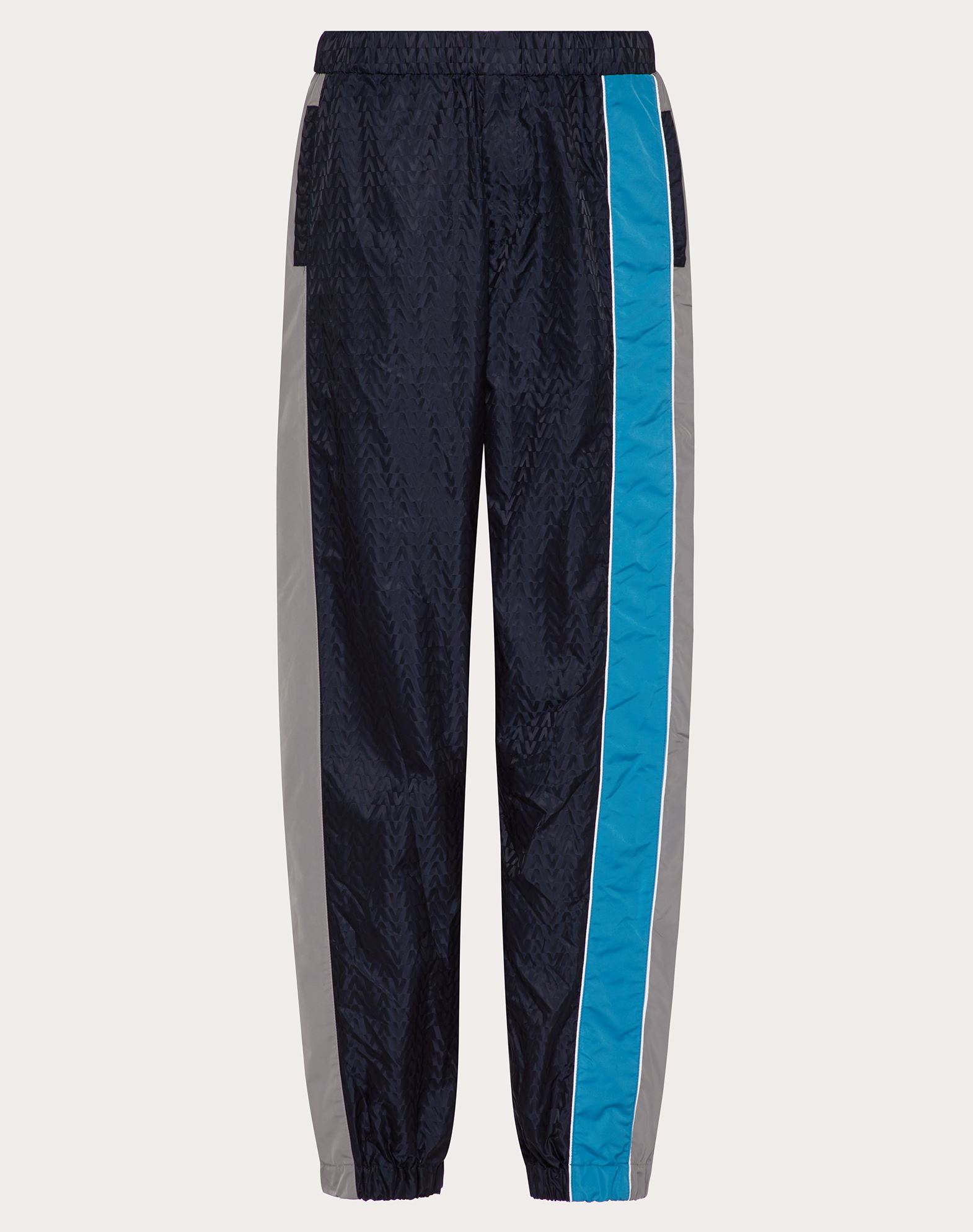 Click to view more detailed imagery on our partner's website Valentino Uomo Hose Aus Nylon Mit Optical -motiv Herren Navy Blue 100% Poliammide 48 In Multi