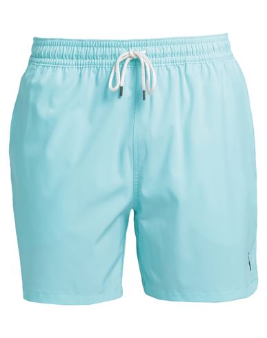 Polo Ralph Lauren 5½-inch Traveler Swim Trunk Man Swim Trunks Turquoise Size M Recycled Polyester, E In Blue
