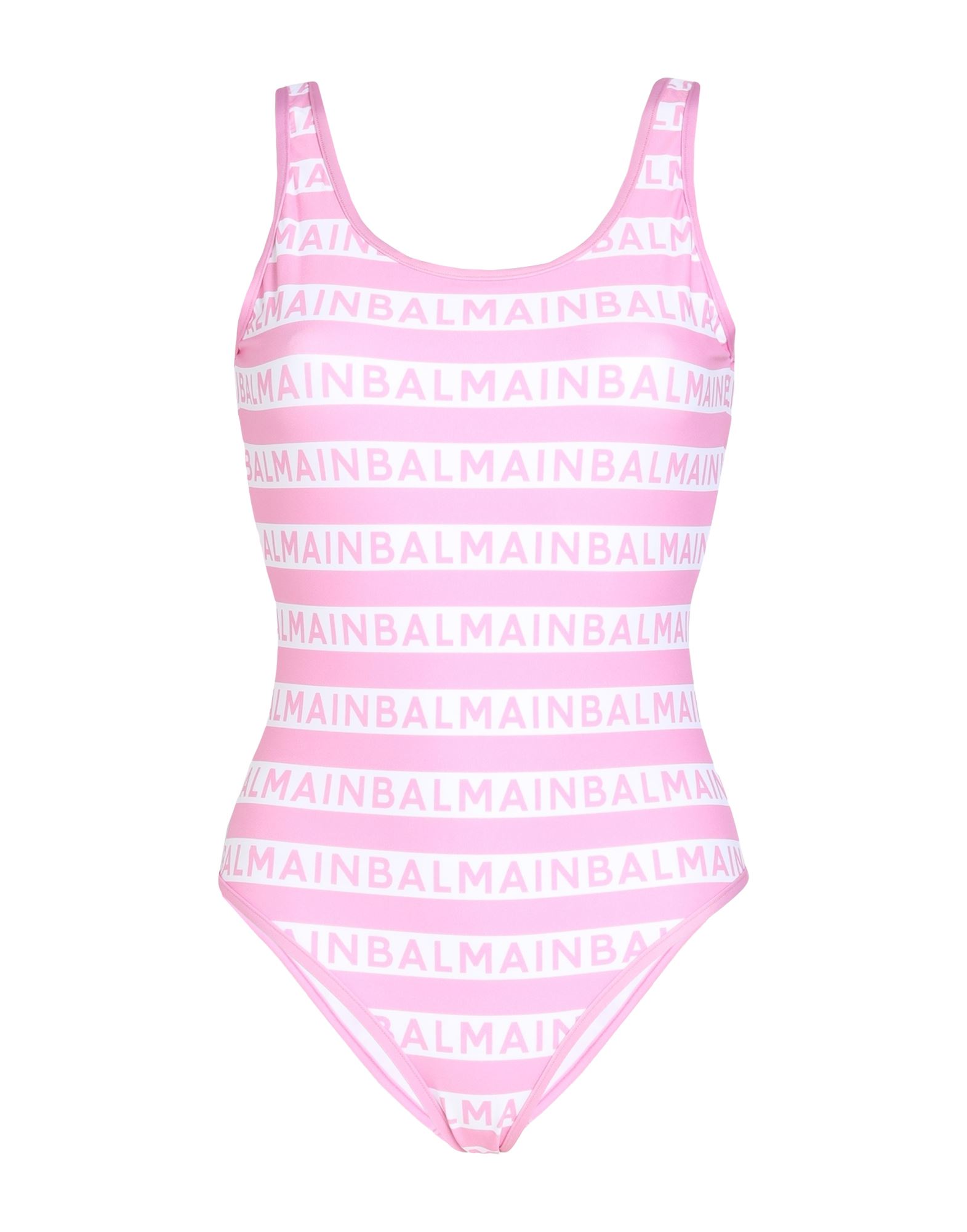 Balmain One-piece Swimsuits In Pink