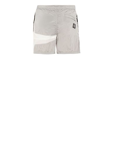 silver stone island shorts