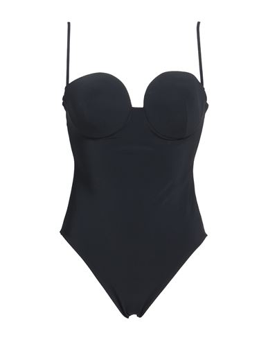 Magda Butrym Thin Shoulder Strap One-piece Swimsuit In Black