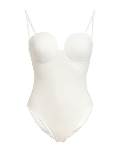 Magda Butrym Retro Bustier One-piece Swimsuits In White