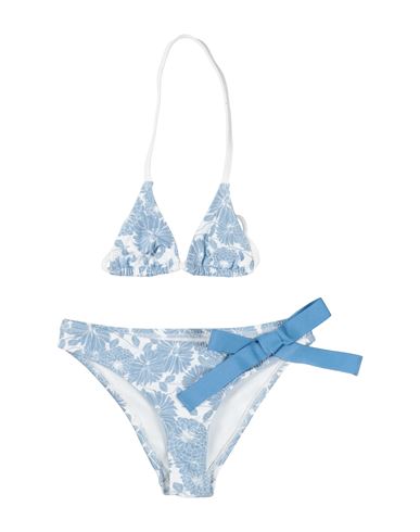 Douuod Babies'  Toddler Girl Bikini Pastel Blue Size 4 Polyamide, Elastane