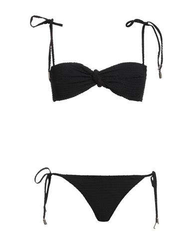 Moeva Woman Bikini Black Size 8 Polyamide, Elastane