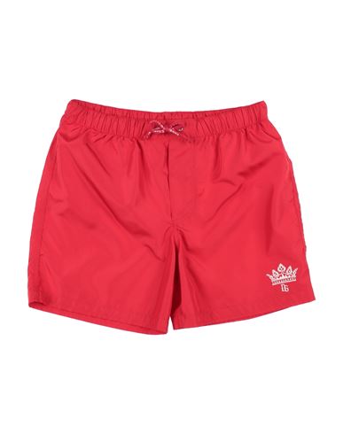 Shop Dolce & Gabbana Toddler Boy Swim Trunks Red Size 6 Polyester