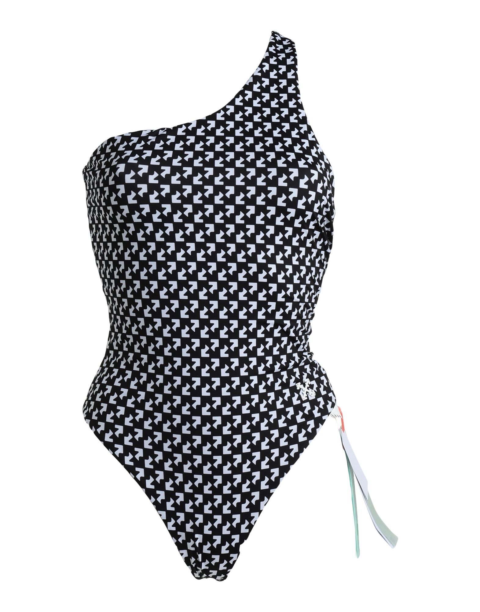 Shop Off-white Woman One-piece Swimsuit Black Size 6 Polyester, Elastane