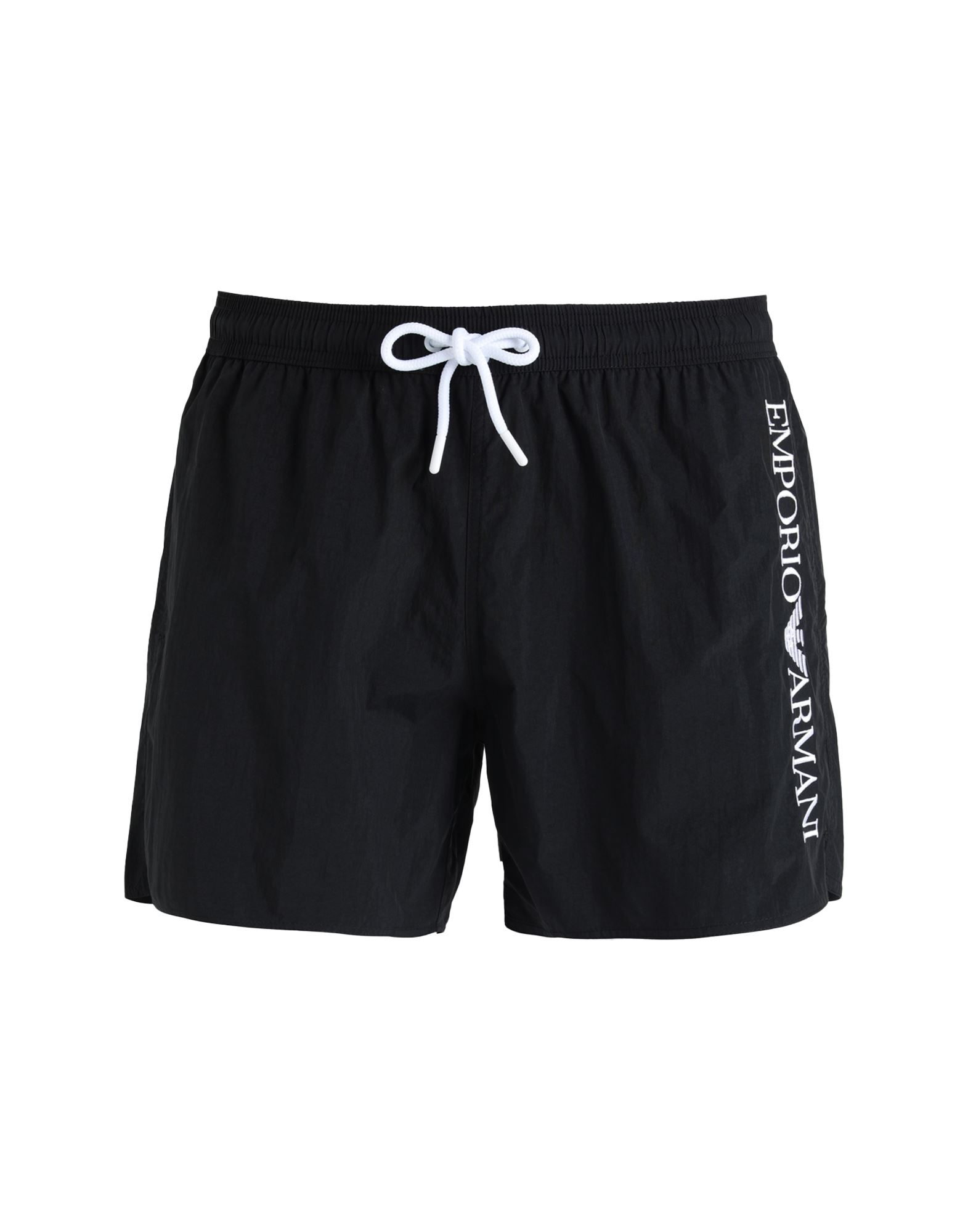 Shop Emporio Armani Boxer Man Swim Trunks Black Size 40 Polyamide