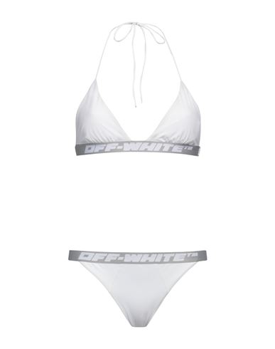 Off-white Woman Bikini White Size 4 Polyester, Elastane
