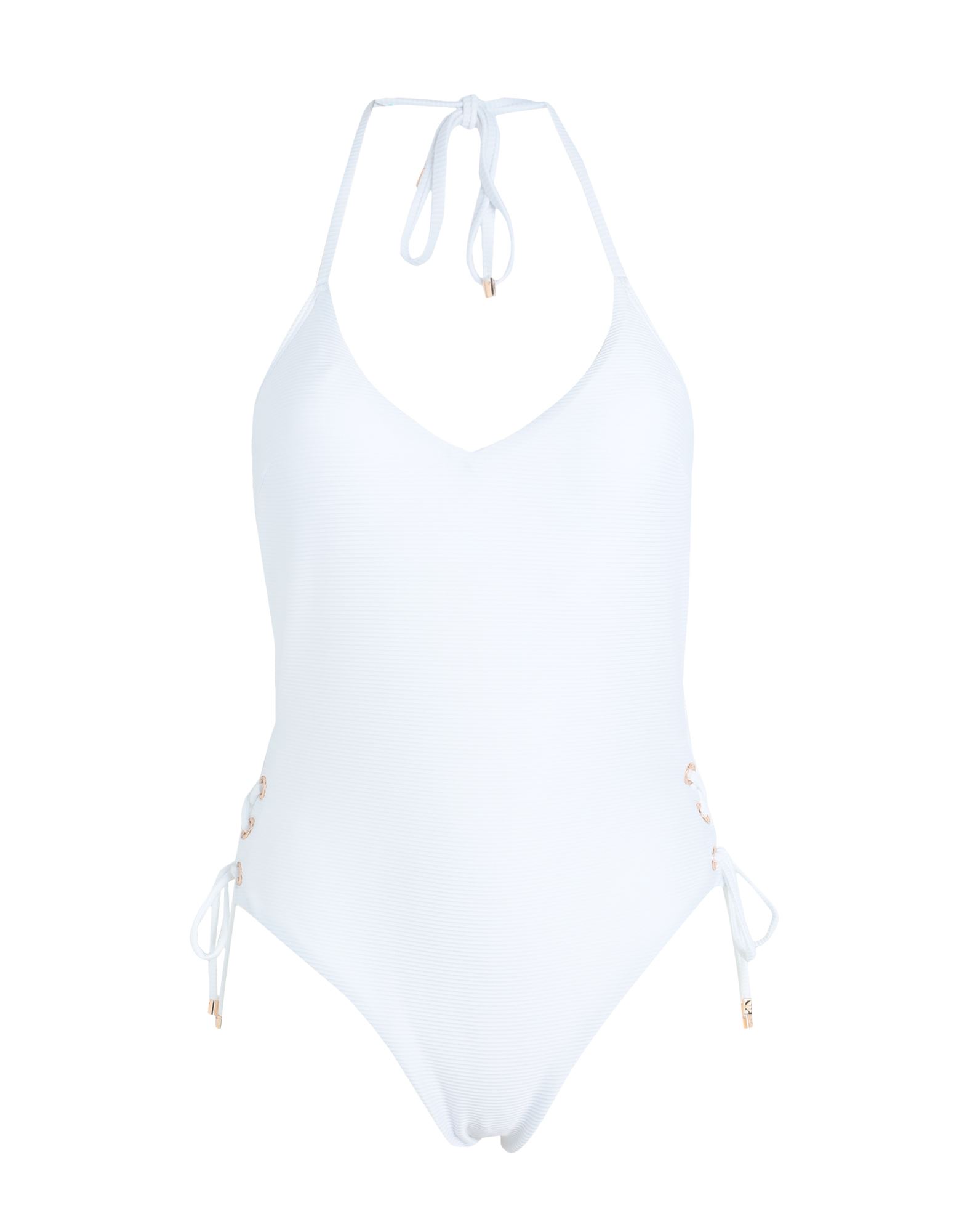 Emporio Armani One-piece Swimsuits In White | ModeSens