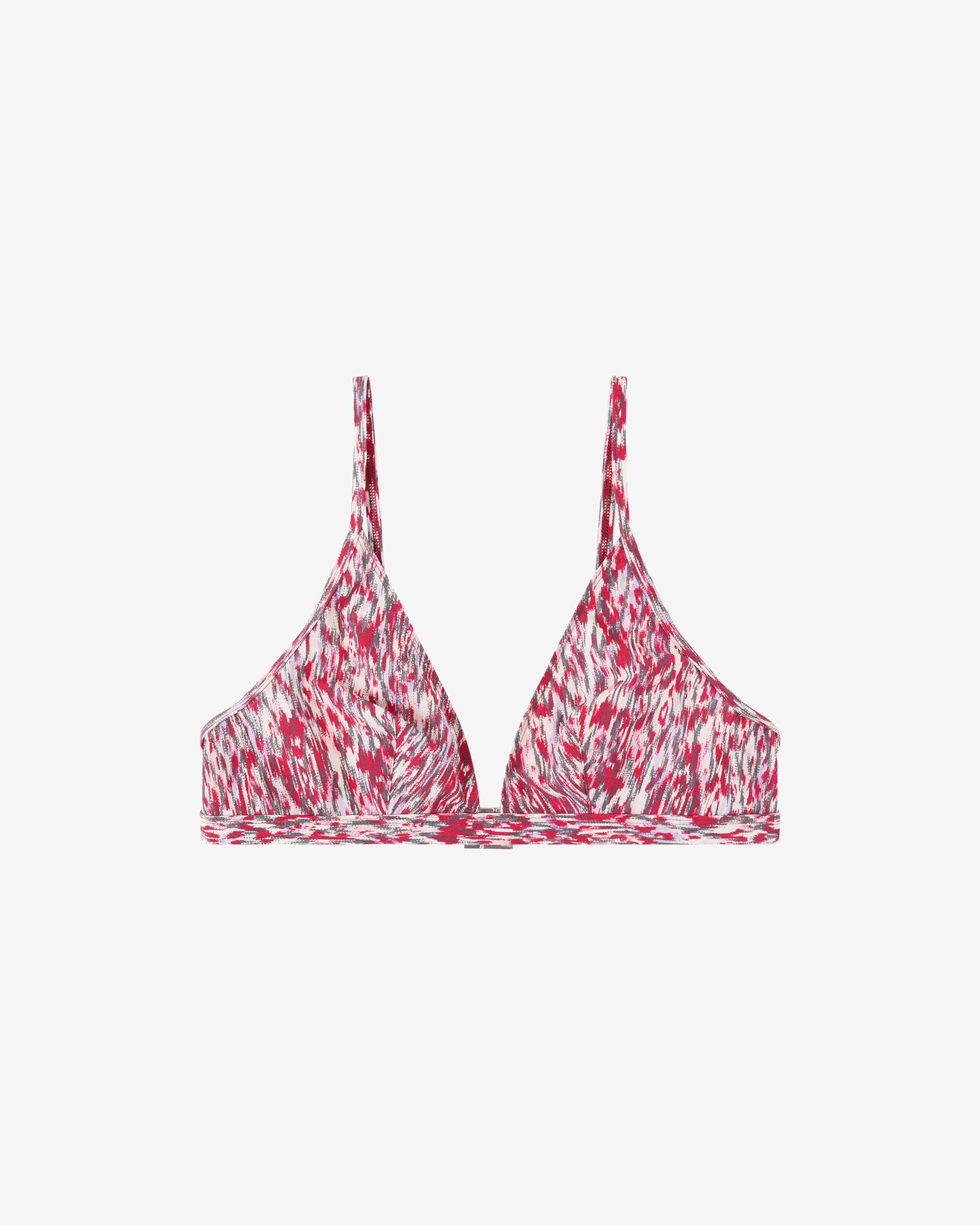 Isabel Marant Étoile Niall Camouflage Printed Bikini Top In Pink