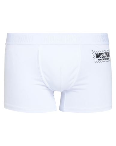 Moschino Man Boxer White Size Xs Cotton, Elastane