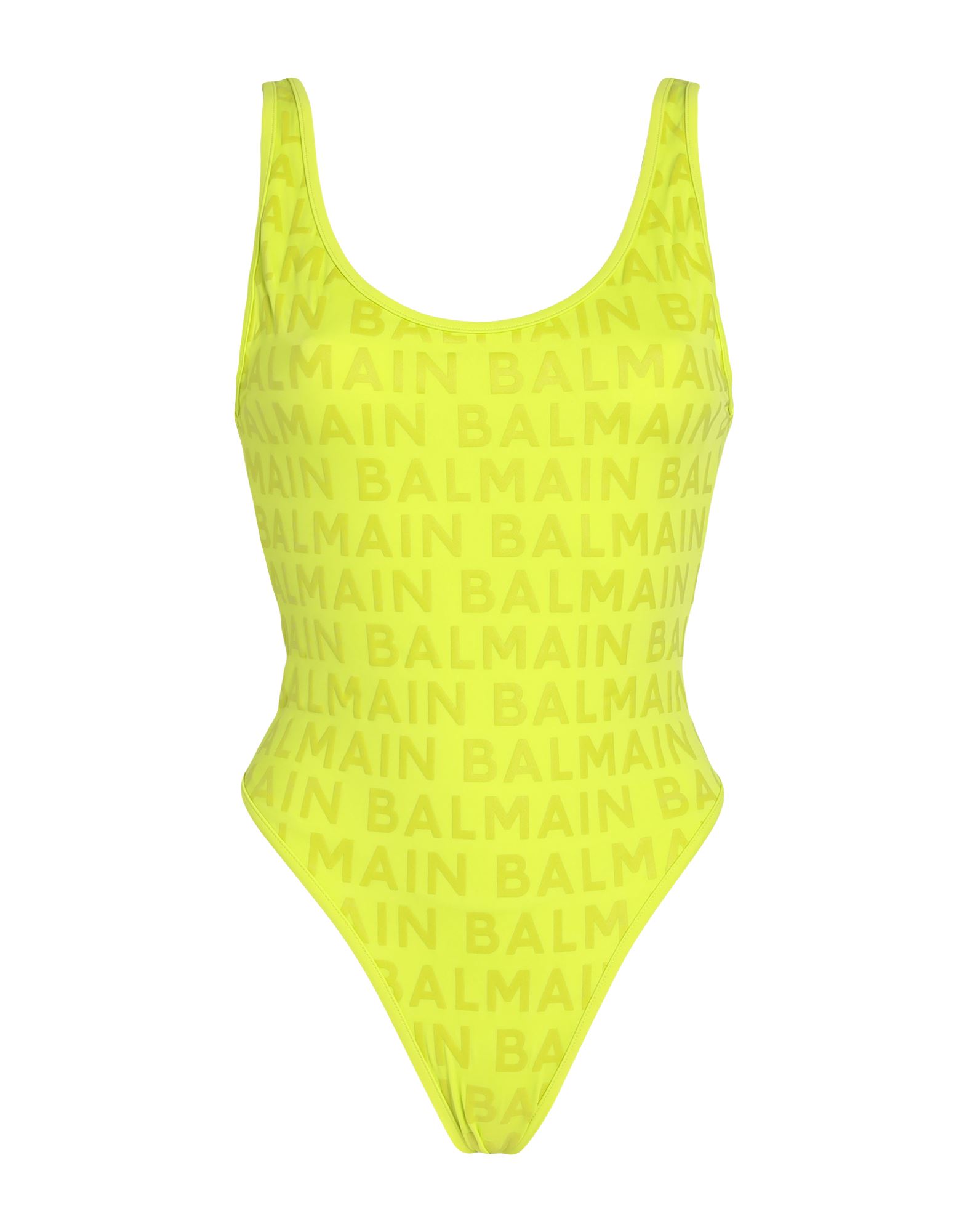 Balmain One-piece Swimsuits In Acid Green