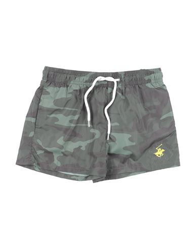 Beverly Hills Polo Club Babies'  Toddler Boy Swim Trunks Military Green Size 7 Polyester